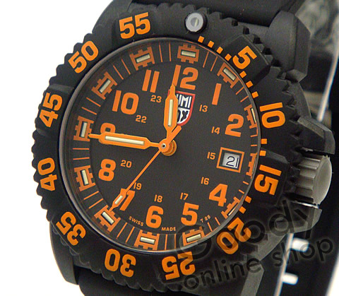 Luminox Navy Seal Colormark Orange Black Rubber Men’s Watch