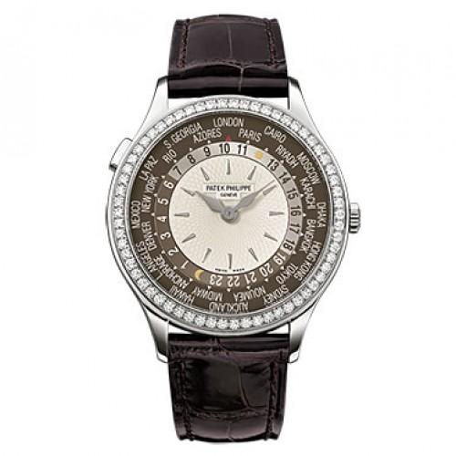 Patek Philippe White Gold Ladies Complications World Time Watch