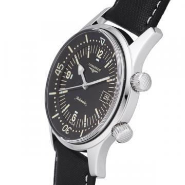Longines Legend Diver Black Dial Watch