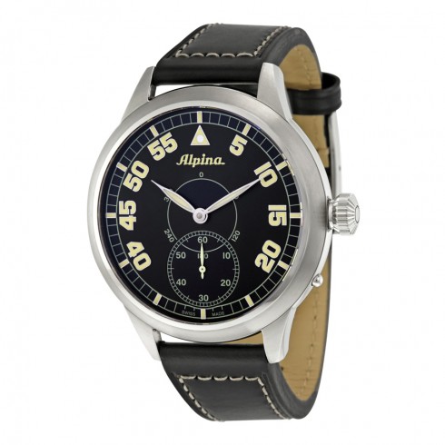 Alpina Pilot Heritage Leather Strap Watch