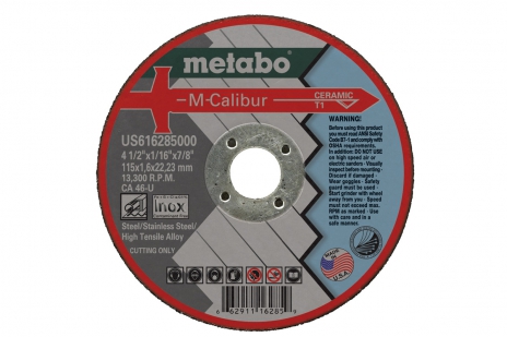 Metabo CA46U 6" Cut-Off Wheel, 0.045" Thickness, 7/8" Arbor Hole