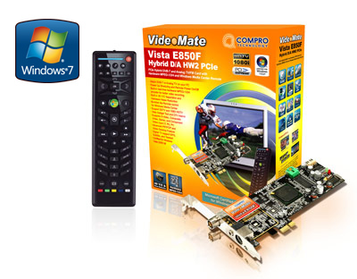 Compro VideoMate Vista E850F PCIe Hybrid DVB-T + analog TV/FM tuner