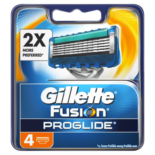 Gillette Fusion ProGlide Men's Razor Blades – Pack of 4