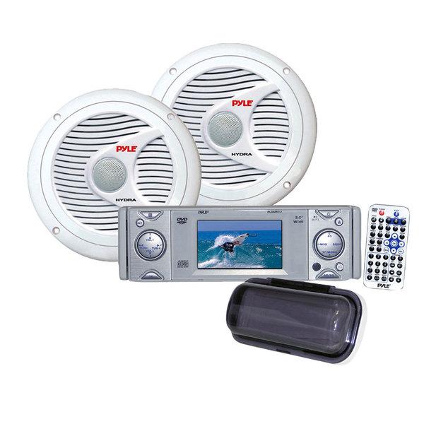 Pyle KTMRGS21 AM/FM-MPX In-Dash Marine CD/MP3 Player with Detachable Panel