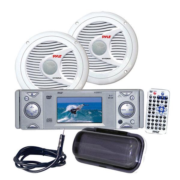 Pyle KTMRGS23 AM/FM-MPX In-Dash Marine CD/MP3 Player with Detachable Panel