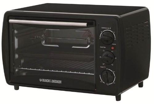 BLACK+DECKER TRO2000R 19 L Toaster Oven with Rotisserie, Black
