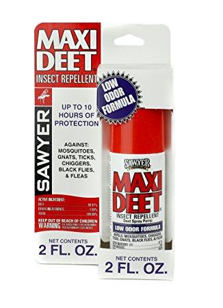 Sawyer Premium Maxi-DEET Insect Repellent, Pump Spray, 2 oz.