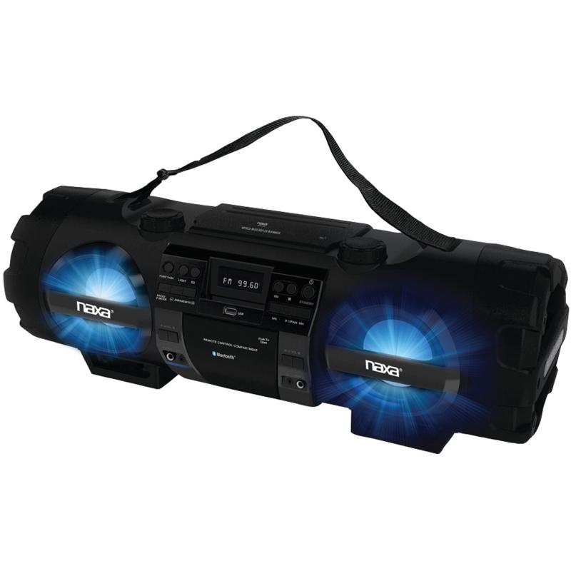 Naxa NPB-262 MP3/CD Bass Reflex Boombox and PA System