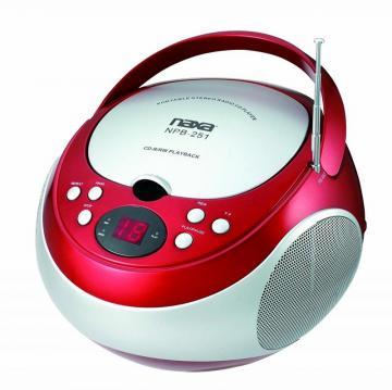 Naxa NPB-251RD Portable CD Player with AM/FM Stereo Radio