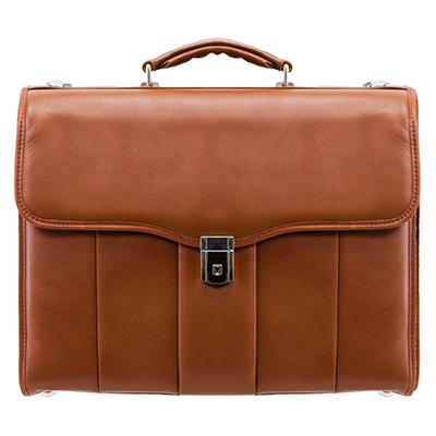 McKleinUSA Brown North Park Leather Laptop Briefcase