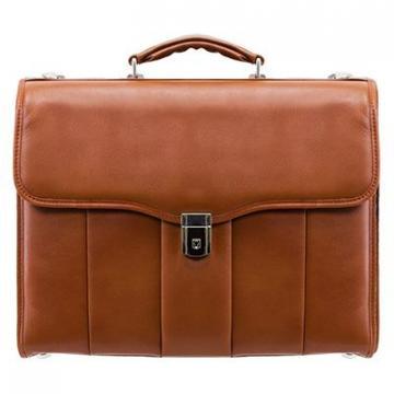 McKleinUSA Brown North Park Leather Laptop Briefcase