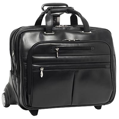 McKleinUSA Ohare Leather Checkpoint-friendly 17” Rolling Laptop Case