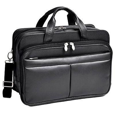 McKleinUSA Walton Leather 17" Expandable Laptop Case