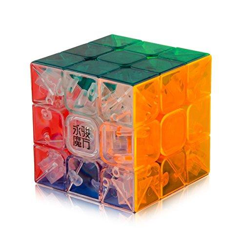 D-FantiX Yj Yulong Speed Cube 3x3 Stickerless Transparent