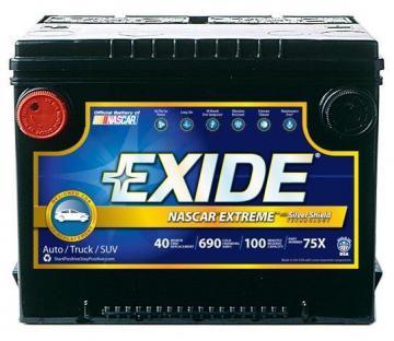 Exide 75X NASCAR Extreme Battery