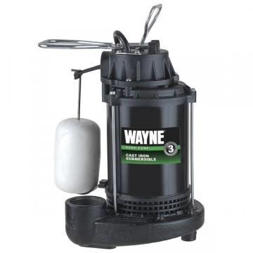 Wayne CDU790 1/3 HP Heavy Duty Cast Iron Submersible Sump Pump