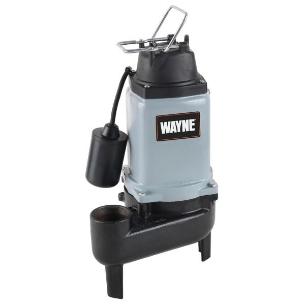 Wayne WCS50T Cast-Iron Sewage Pump With Piggyback Tether Switch