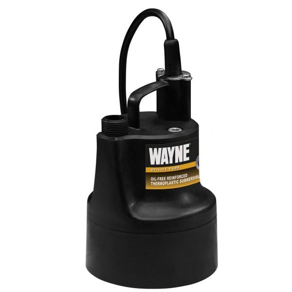 Wayne GFU110 1/10 HP Submersible Portable Electric Utility Pump
