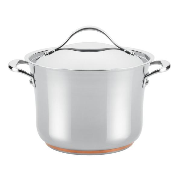 Anolon Nouvelle Copper Stainless Steel 6 1/2-quart Covered Stockpot
