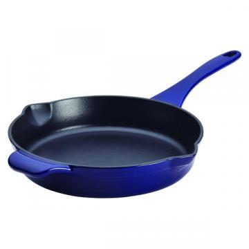 Anolon Vesta Cast Iron Cobalt Blue Cookware Skillet
