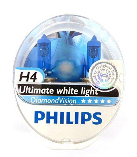 Philips Diamond Vision Halogen HID Bulbs H4 / 9003 (Pair)