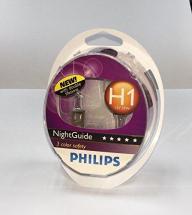 Philips Night Guide H1 bulbs - Double lifetime 12V 55W Twin Pack