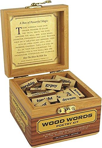 Magnetic Poetry Wood Words - Write Poems and Letters on Your Desktop