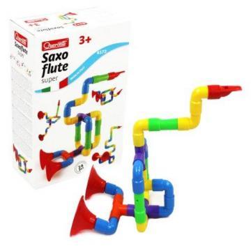 Quercetti Super Saxoflute 24 Piece STEM Toy for Ages 3 and Up