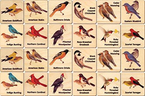 Maple Landmark Peterson Backyard Bird Memory Tiles