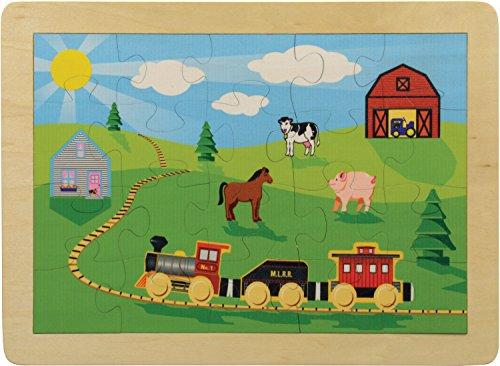 Maple Landmark 11" x 15" Countryside Railroad Puzzle