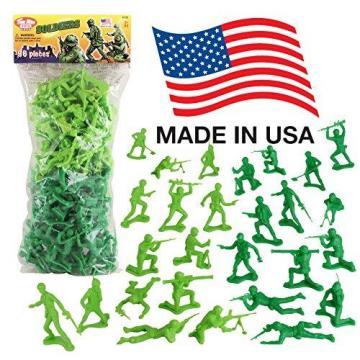 Tim Mee Plastic Army Men Green vs Green 96pc Soldier Figures