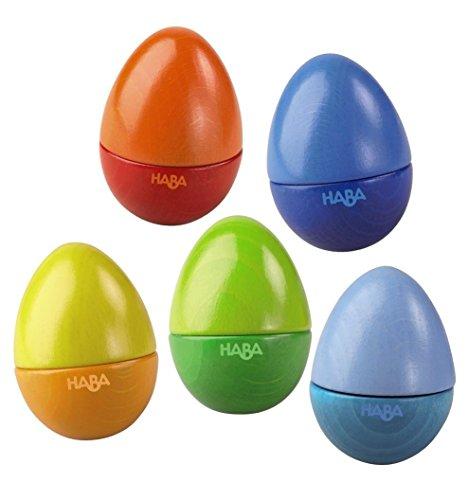 HABA Shakin Eggs - 5 Wooden Eggs with Acoustic Elements