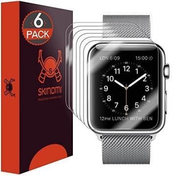 Skinomi TechSkin Apple Watch 38mm Screen Protector (Series 1/2)