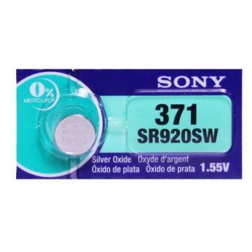 Sony 371 SR920SW 1.55V Silver Oxide Watch Battery