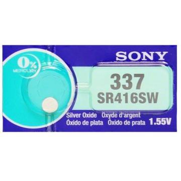Sony 337 SR416SW 1.55V Silver Oxide Watch Battery