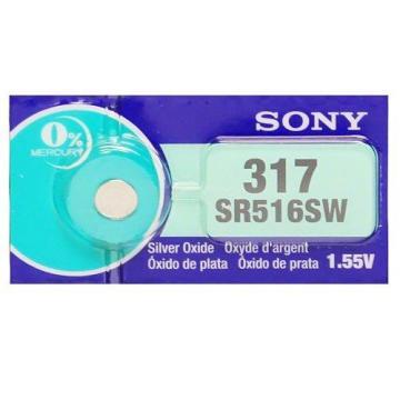 Sony 317 SR516SW 1.55V Silver Oxide Watch Battery