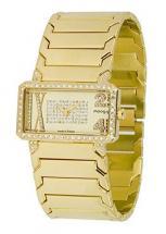 Moog Paris In Between Women's Watch with champagne dial, gold strap