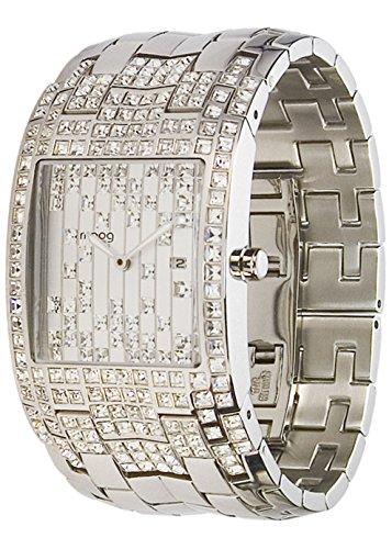 Moog Paris Jewel Rain Women's Watch with silver dial, silver strap