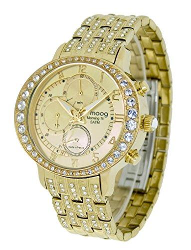 Moog Paris Morning fit Women / Men Chronograph Watch with gold dial