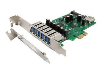 Ableconn PEX-UB127 7-Port USB 3.0 PCIe Host Adapter Card