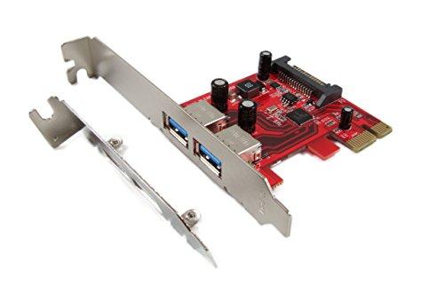 Ableconn PEX-UB108 USB 3.0 2-Port PCI Express (PCIe) Host Adapter Card