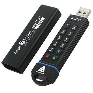 Apricorn Aegis Secure Key 30GB FIPS 140-2 Level 3 USB 3.0 Flash Drive