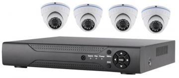 Defender Security 8 Channel DVR CCTV System 4 Dome Cameras