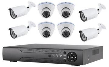 Defender Security 8 Channel DVR CCTV System 4 Dome 4 Bullet Cameras