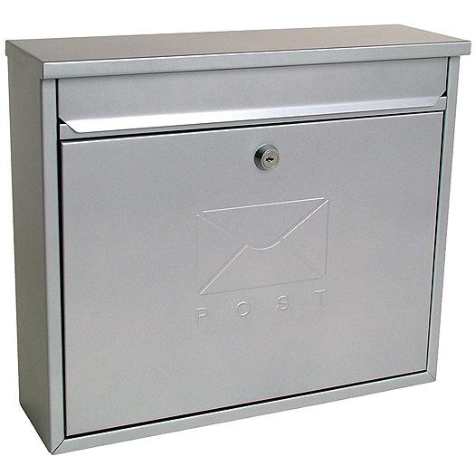 Sterling Security Elegance Post Box Silver Powder Coated