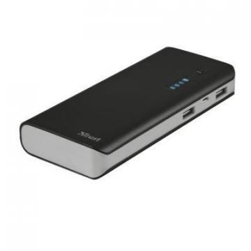 Trust Primo PowerBank 10000 Dual USB Portable Charger - Black