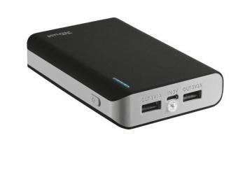 Trust Primo Power Bank 8800 Dual USB Portable Charger - Black