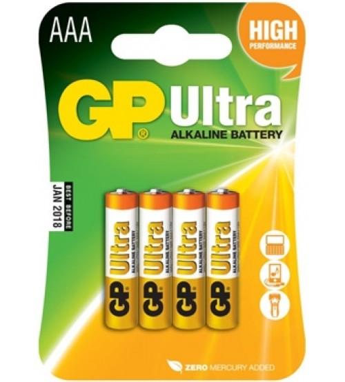 GP Ultra Plus Alkaline AA Batteries 4 Pack