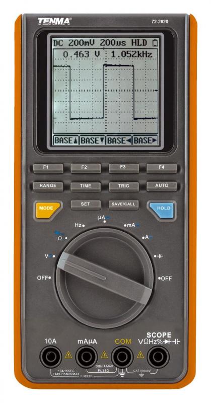Tenma Handheld 16MHz Oscilloscope with AC/DC Voltage & MultiMeter Functions