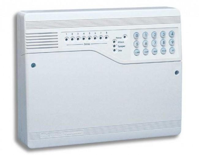 Honeywell Optima Compact Gen4 8-Zone Intruder Alarm Panel with On-Board Keypad